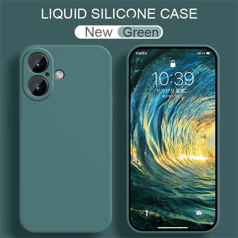 Mini Pc Case - Coque en silicone liquide pour iPhone,