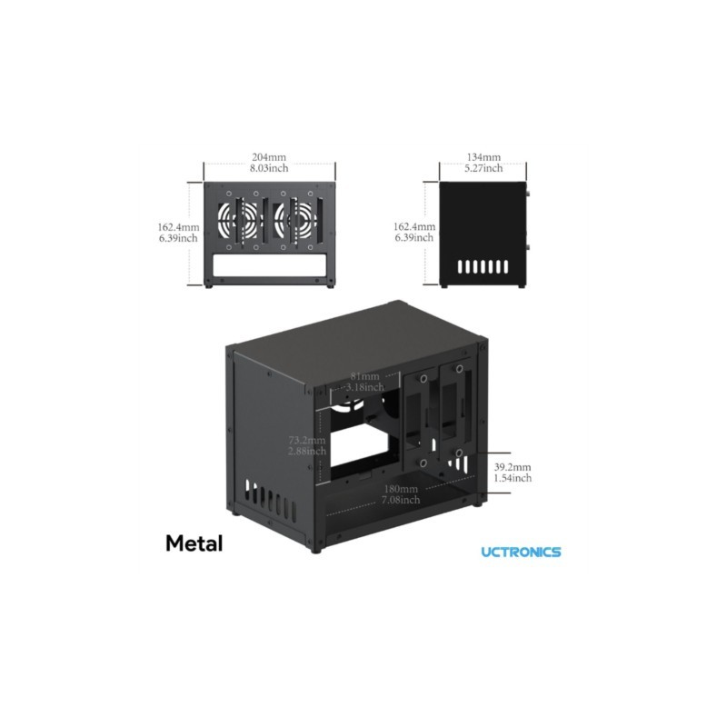 Boîtier de cluster Raspberry P - Case Fans avis et prix